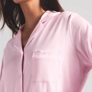 SKIMS Sleep Long Sleeve Pajama Set Bloom Pink Medium | SOLD OUT NWT